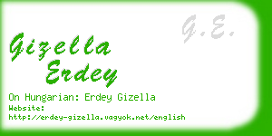 gizella erdey business card